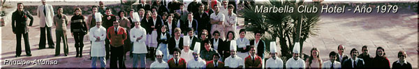 El personal completo con Principe Alfonso hace 25 años
  The complete staff with Prince Alfonso 25 years ago ! 